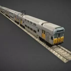 Sydney Train Vehicle Lowpoly 3d model