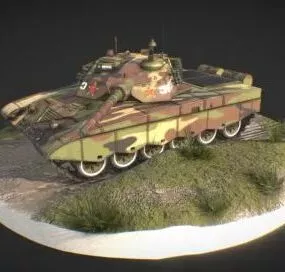 T98 Battle Tank 3d model