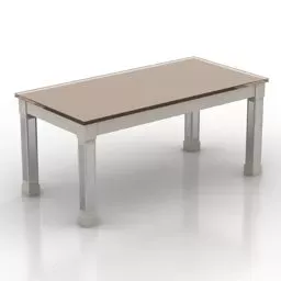 Wood Dinning Table Capriccio 3d model