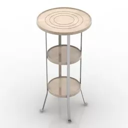 Ikea Round Table Gunnern 3d model