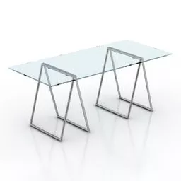 Glass Table Loom Design 3d model
