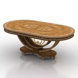Table Signorini Wooden 3d model