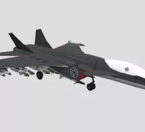 Mk2 Battle Aircraft 3d model