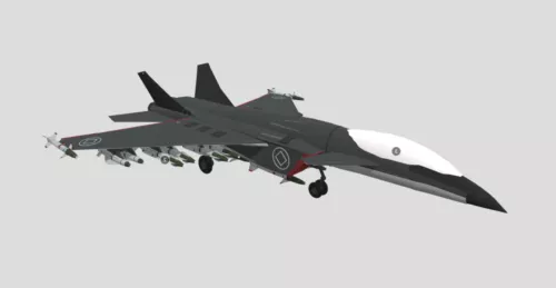 Mk2 Battle Aircraft 3d model Mk2 Battle Aircraft 3d model