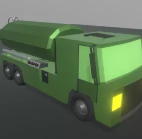 Tanker Lowpoly Truck 3d model