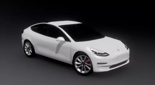 Tesla Ver3 Car Free 3d Model - .fbx - Open3dmodel