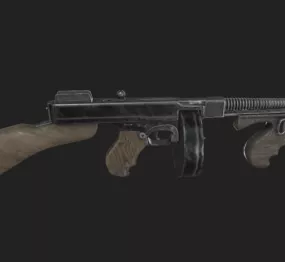 Thompson M1928 Gun 3d model