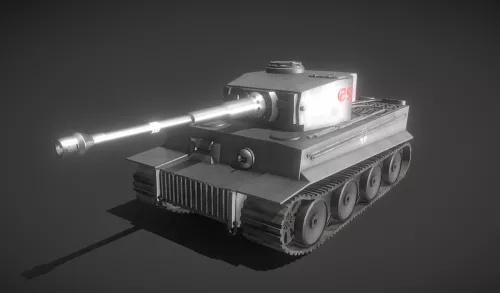 Polygon Tiger 3d model