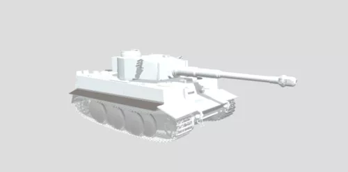 Tiger Tank Lowpoly 3d model Tiger Tank Lowpoly 3d model