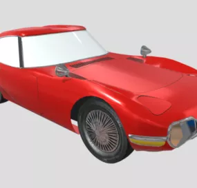 Red Toyota Gt2000 Car 3d model