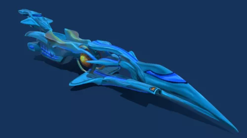 Klingon Futuristic Spacecraft 3d model