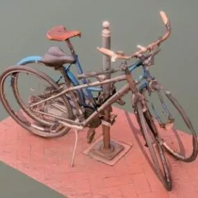 Two Old Bikes 3d model