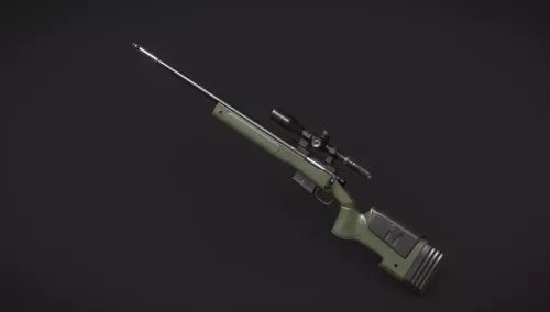 Agent Sniper Gun 3d model
