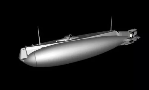Ww2 Submarine 3d model