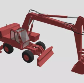 Soviet Excavator Machine 3d model