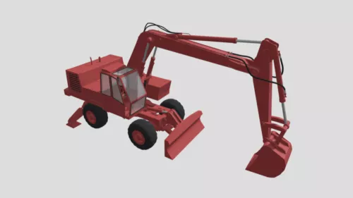 Japan Machine Small Excavator 3d model
