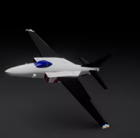 Vtol Sci-fi Aircraft 3d model