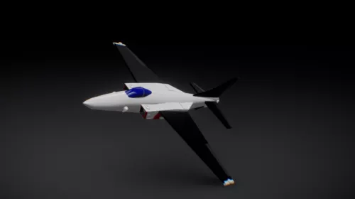 Vtol Sci-fi Aircraft 3d model Vtol Sci-fi Aircraft 3d model