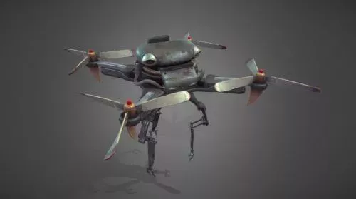 Biped Robot 3d model