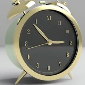 Vintage Desk Alarm Clock 3d model