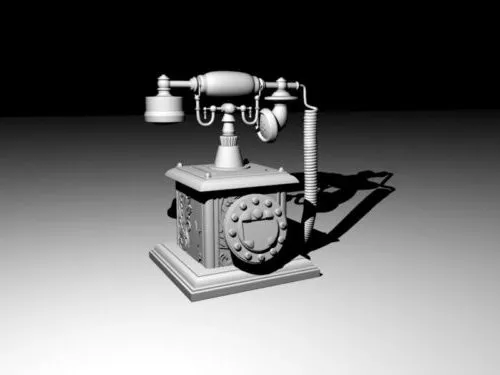 Vintage Telephone V1 3d model Vintage Telephone V1 3d model
