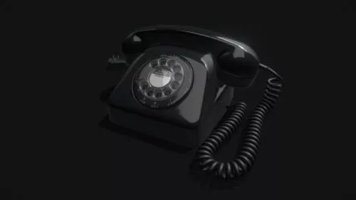 Vintage Rotary Telephone V1 3d model Vintage Rotary Telephone V1 3d model