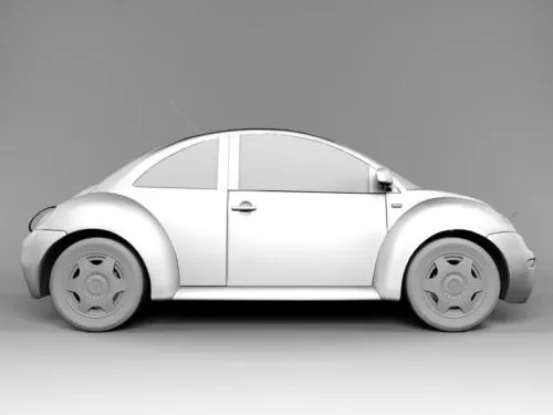 Classic Vw Beetle Car 3d model