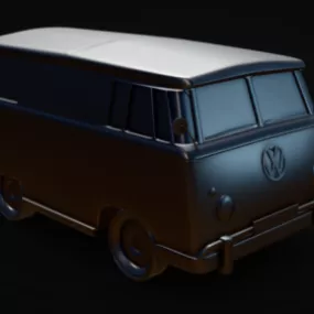 Volkswagen Vintage Bus 3d model