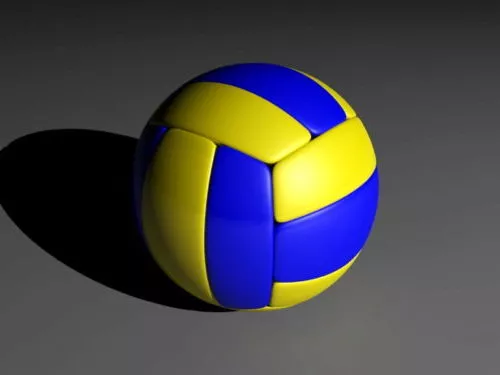 Low Poly Volleyball Ball 3d model