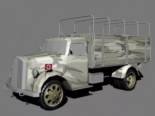 Military Light Truck 3d model