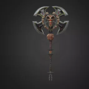 Vintage Warrior Axe 3d model
