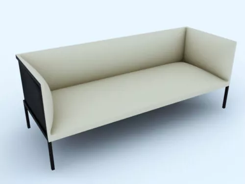 White Sofa Modern Design 3d model White Sofa Modern Design 3d model