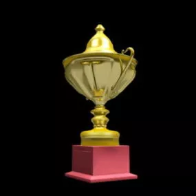 Winner Gold Trophy 3d model