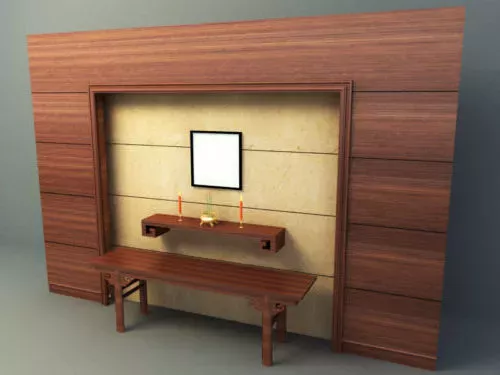 Wall Panel Boomerang 3d model