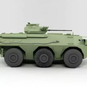 Military Zsl92 Wheeled Armored Carrier 3d model