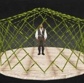 Cage Grid 3d model