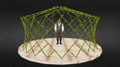 Lantern Grid 3d model
