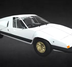 Skoda 110 Sport Car 3d model