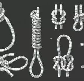 10 Knots Collection 3d model