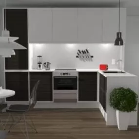 Modern Kitchen 3d model