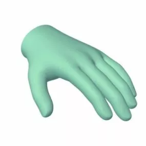Lowpoly Hand Sculpture 3d model