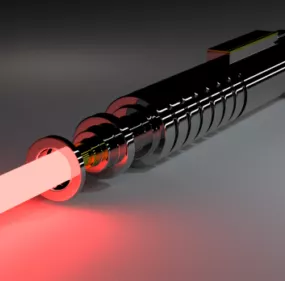 Red Lightsaber 3d model