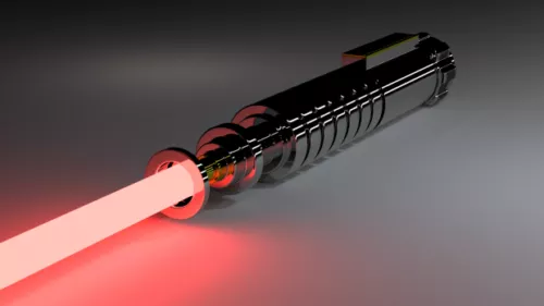 Red Lightsaber 3d model Red Lightsaber 3d model