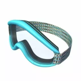 Cyan Goggles 3d model
