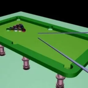 Lowpoly Pool Table 3d model