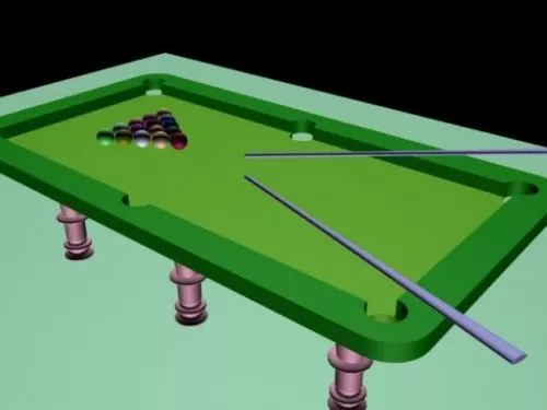 Lowpoly Pool Table 3d model Lowpoly Pool Table 3d model