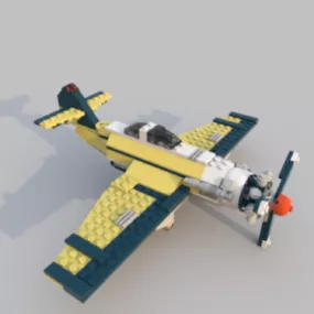 Lego Airplane 3d model