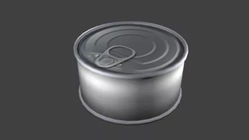 Food Tin Can 3d model Food Tin Can 3d model