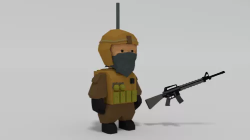 Halo Masterchief Gaming Character 3d model