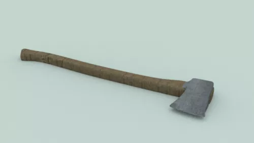 Modern Axe Branch Tree Handle 3d model